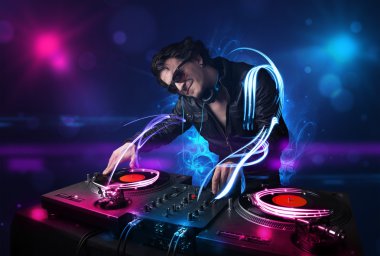 DJ müzik electro ışık efektleri ve ışıklar