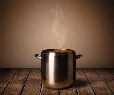 eski ahşap masa pot