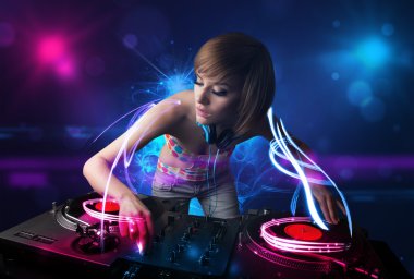 DJ müzik electro ışık efektleri ve ışıklar