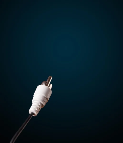 Elektrisk kabel med kopiplass – stockfoto