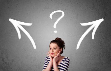 genç kadın bir karar alarak