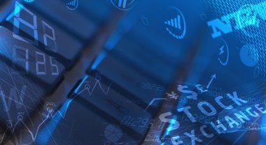 Işıldayan iş simgelerine sahip klavye