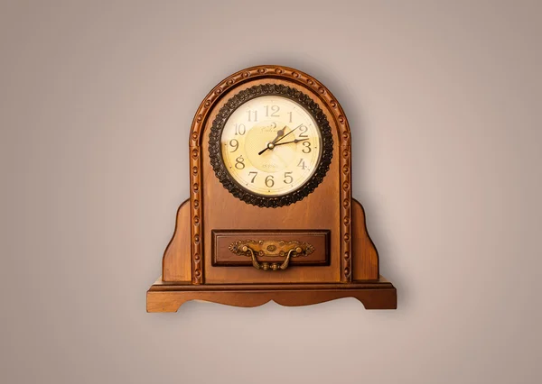 Vintage oude klok met weergegeven: preicse tijd — Stockfoto