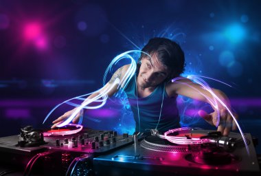 DJ müzik electro ışık efektleri ve ışıklar
