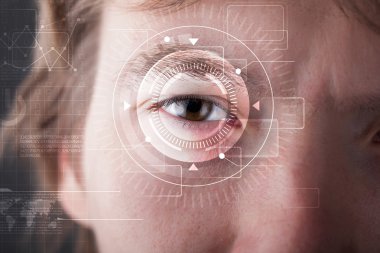 Teknisyen gözlü bir siber.