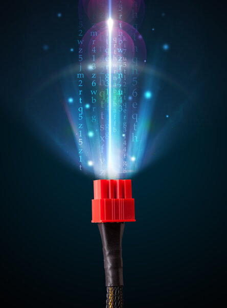 Glowing electric cable