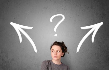 genç kadın bir karar alarak