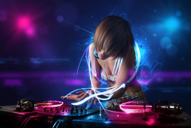 DJ müzik electro ışık efektleri ve ışıklar