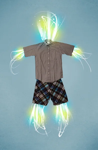 Energetický paprsek v neformálním oblečení konceptu — Stock fotografie