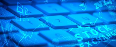 Işıldayan iş simgelerine sahip klavye