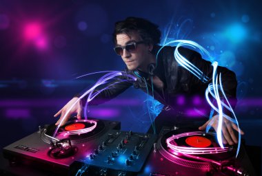 DJ müzik electro ışık efektleri ve ışıklar
