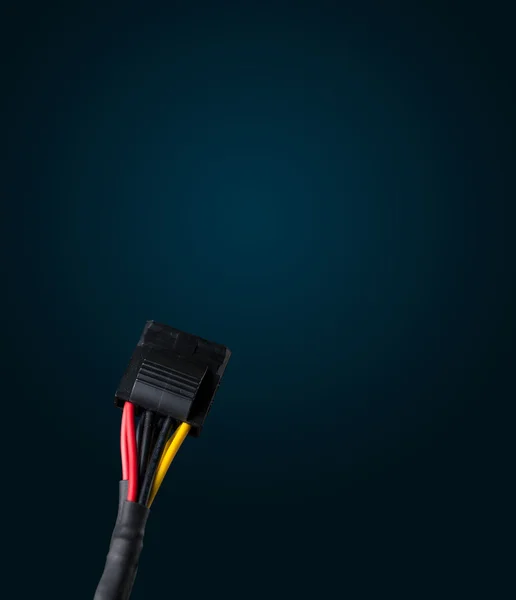 Электрический кабель с местом для копирования — стоковое фото