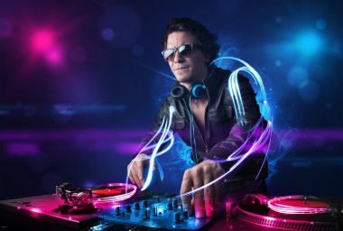 DJ müzik electro ışık efektleri ve ışıklar