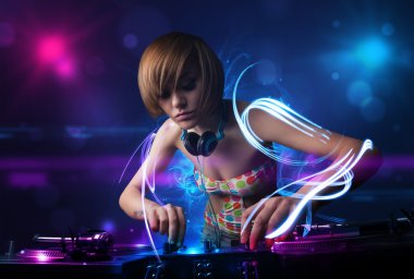 DJ müzik electro ışık efektleri ve ışıklar