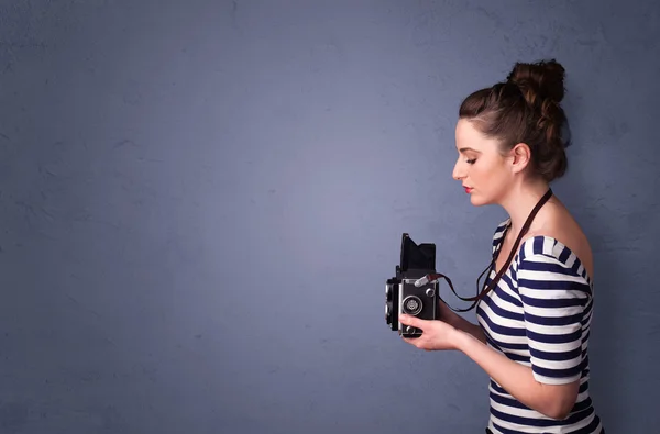 Fotograaf opnamen met copyspace gebied — Stockfoto