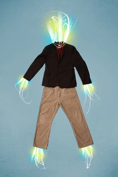 Günlük kıyafet konseptinde enerji ışını — Stok fotoğraf