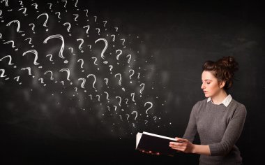 güzel bir kadın üzerinden çıkan soru işareti içeren bir kitap okuma