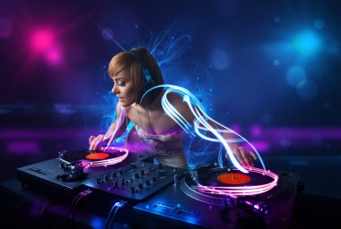 DJ müzik electro ışık efektleri ve ışıklar