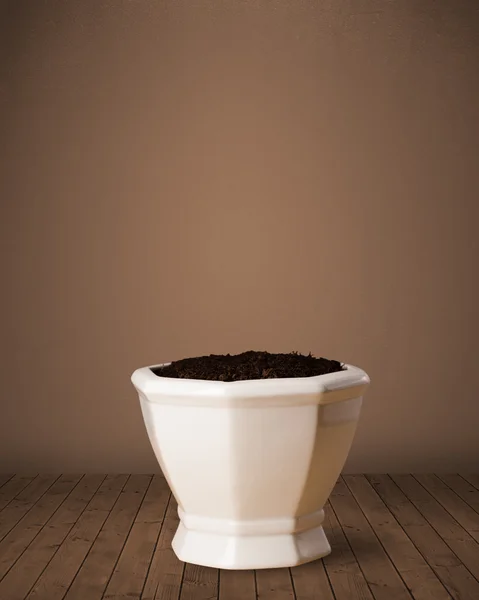 Flowerpot with copy space — Stock Photo, Image