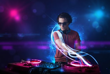 DJ müzik electro ışık efektleri ve ışıklar