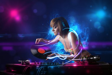 DJ müzik electro ışık efektleri ve ışıklar