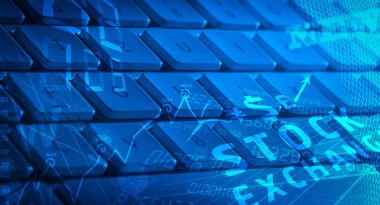 Işıldayan iş simgelerine sahip klavye