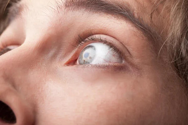 Portrait of a handsome man close up eye — Stock Photo, Image
