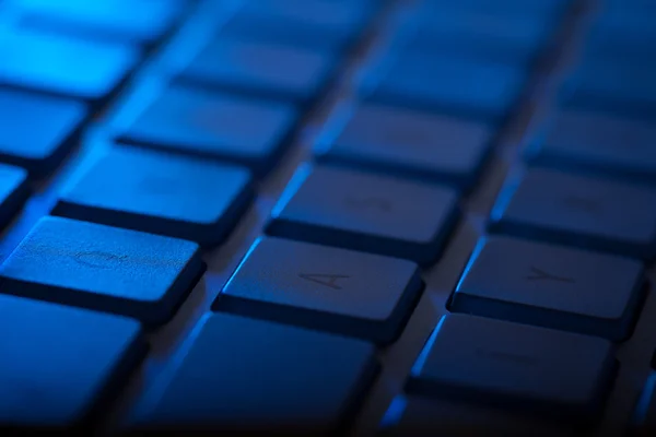 Teclado close-up com espaço de cópia — Fotografia de Stock