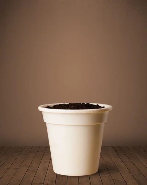 Flowerpot com espaço de cópia — Fotografia de Stock