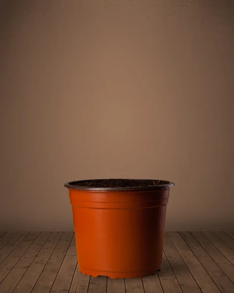 Pot de fleurs avec espace de copie — Photo