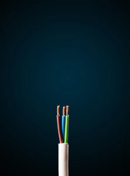 Elektrický kabel s kopírovacím prostorem — Stock fotografie