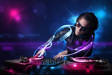 DJ müzik electro ışık efektleri ve ışıklar