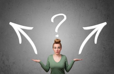 genç kadın bir karar alarak