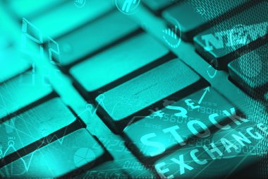 Işıldayan iş simgelerine sahip klavye