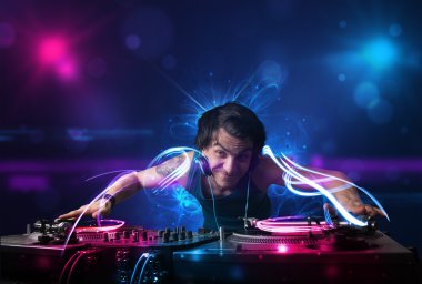 DJ müzik electro ışık efektleri ve ışıklar