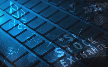 Işıldayan iş simgelerine sahip klavye