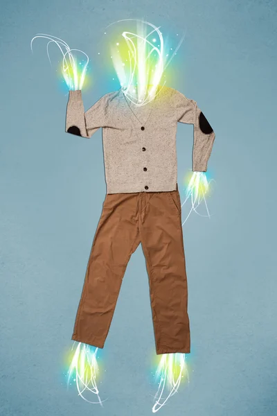 Energetický paprsek v neformálním oblečení konceptu — Stock fotografie