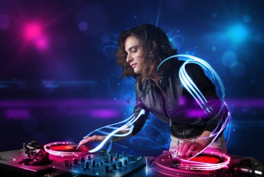 DJ müzik electro ışık efektleri ve ışıklar