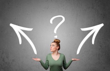 genç kadın bir karar alarak