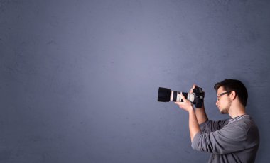 genç fotoğraf çekimleri ile boşaltmak alanı