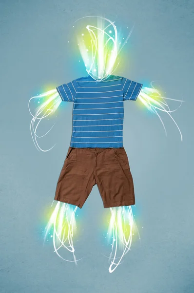 Feixe de energia em roupas casuais conceito — Fotografia de Stock