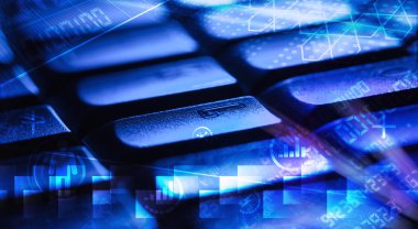 Parlak programlama kodlu klavye