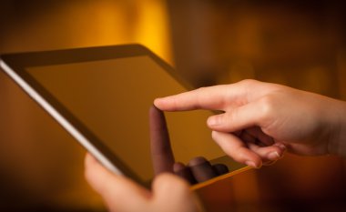 tablet PC ile boş alanı işaret parmağı