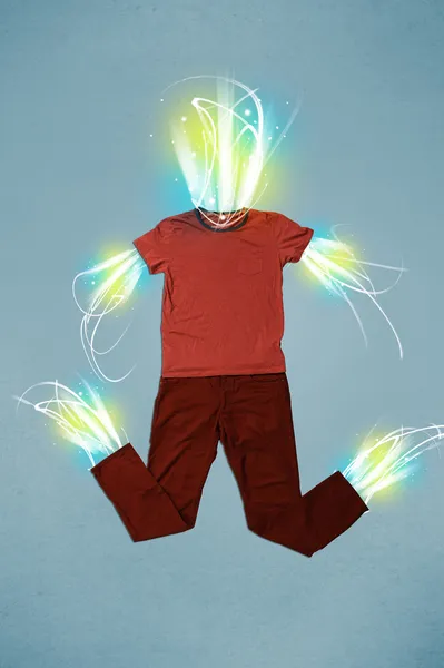 Feixe de energia em roupas casuais conceito — Fotografia de Stock