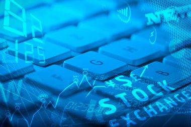 Işıldayan iş simgelerine sahip klavye