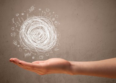 Bir kadının elinde kaos kavramı