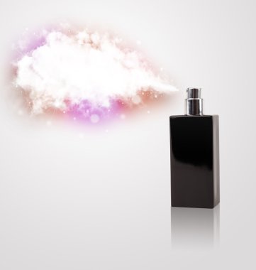 güzel şişe renkli bulut püskürtme