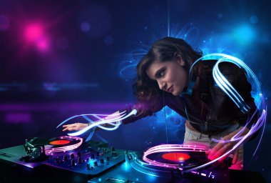 DJ müzik electro ışık efektleri ve ışıklar