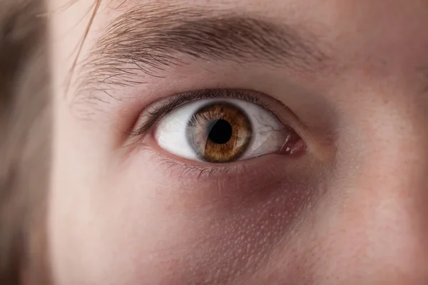 Portrait of a handsome man close up eye — Stock Photo, Image