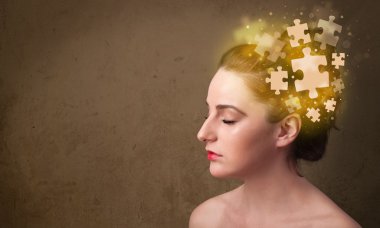 Genç insan parlak bir bulmaca zihniyetiyle düşünüyor